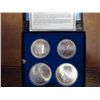 Image 1 : 1975 CANADA OLYMPICS 4 COIN SILVER SET (UNC)