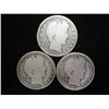 Image 1 : 1898,07 & 12-D BARBER HALF DOLLARS