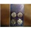 Image 1 : KENNEDY HALF DOLLAR SET 1964,67,76 & 2001 (UNC)