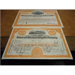 2 VINTAGE STOCK CERTIFICATES SEE DESCRIPTION