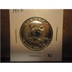 1958 FRANKLIN HALF DOLLAR GEM PROOF
