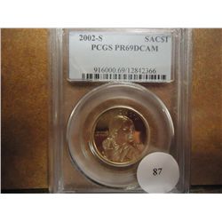 2002-S SACAGAWEA DOLLAR PCGS PR69 DCAM
