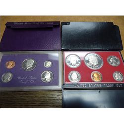 1977 & 86 US PROOF SETS (WITH BOXES)
