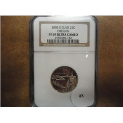 2005-S OREGON QUARTER NGC PF69 ULTRA CAMEO