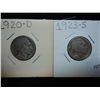 Image 1 : 1920-D & 23-S BUFFALO NICKELS
