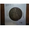 Image 1 : 1877-S SEATED LIBERTY HALF DOLLAR