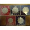 Image 1 : 5 ASSORTED CROWNS SIZE COINS (UNC) SEE DESCRIPTION