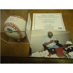 FRANK ROBINSON SIGNED BASEBALL WITH PICTURE