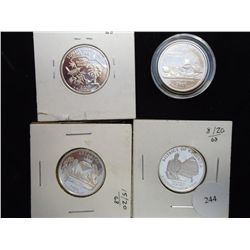 4-WASHINGTON SILVER QUARTERS SEE DESCRIPTION PF'S