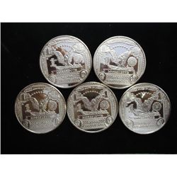 5-1 OUNCE ADVP COPPER ROUNDS (BLACK EAGLE NOTE)