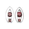 Image 1 : Garnet & Sterling Silver Earrings.
