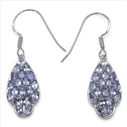 Tanzanite & Sterling Silver Earrings.