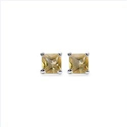 Citrine & Sterling Silver Earrings.