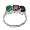 Image 1 : 2.85 CARAT GENUINE MULTISTAGE .925 STERLING SILVER RING