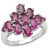 Image 1 : 3.33 CARAT GENUINE RUBY .925 STERLING SILVER RING