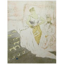 Toulouse-Lautrec "Le Gommeux (The Masher)" lithograph | Elles