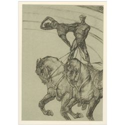 Toulouse-Lautrec lithograph | Circus "Le pas de deux"