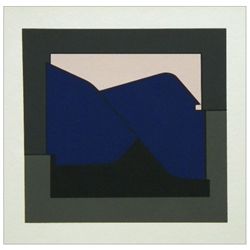 Victor Vasarely color silkscreen, 1961