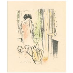 Marcel Vertes original lithograph "Collette la Vagabonde"