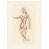 Image 1 : Jacques Villon original etching (Figure) 1956