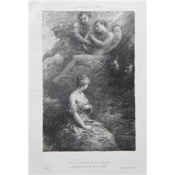 Henri Fantin-Latour "La Damnation de Faust" Original Lithograph