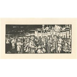 Wassily Kandinsky Original Woodcut