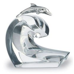 Baccarat "Duo Dolphin" Sculpture