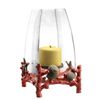 Image 1 : CORAL & SHELL HURRICANE CANDLE HOLDER
