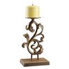Image 1 : VINE PILLAR CANDLE STICK