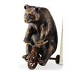 Image 1 : BEAR ON TRIKE PAPERWEIGHT / SCULPTURE