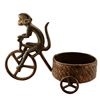 Image 1 : BICYCLE MONKEY PILLAR CANDLE HOLDER
