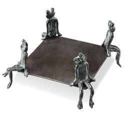 FROG SQUARE CANDLE HOLDER