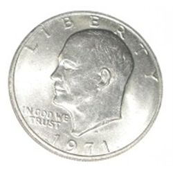 1971-D EISENHOWER DOLLAR *NICE EARLY MS HIGH GRADE "IKE" DOLLAR*!! COIN CAME OUT OF SAFE!!