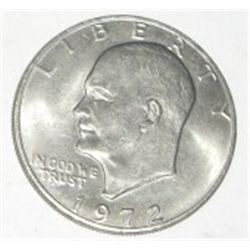 1972 EISENHOWER DOLLAR *NICE EARLY MS HIGH GRADE "IKE" DOLLAR*!! COIN CAME OUT OF SAFE!!