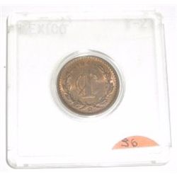 1946 MEXICO 1 CENTAVO *RARE MS HIGH GRADE!! COIN CAME OUT OF SAFE!!