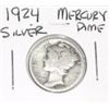 Image 1 : 1924 MERCURY SILVER DIME *NICE EARLY SILVER COIN*!! DIME CAME OUT OF SAFE!!