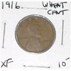 1916 WHEAT CENT RED BOOK VALUE IS $10.00+ *RARE EXTRA FINE HIGH GRADE*!! PENNY CAME OUT OF SAFE!!