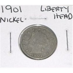 1901 LIBERTY HEAD NICKEL *RARE EARLY NICE NICKEL*!! COIN CAME OUT OF SAFE!!