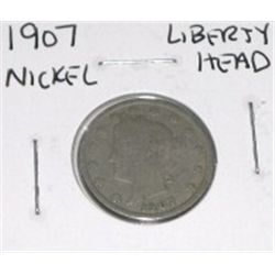 1907 LIBERTY HEAD NICKEL *RARE EARLY NICE NICKEL*!! COIN CAME OUT OF SAFE!!