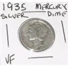 Image 1 : 1935 MERCURY SILVER DIME *NICE VERY FINE GRADE*!! DIME CAME OUT OF SAFE!!