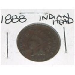 1888 INDIAN HEAD PENNY *RARE EARLY NICE CENT*!! PENNY CAME OUT OF SAFE!!