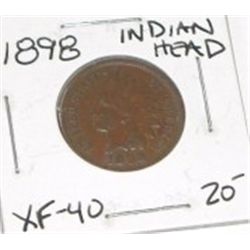 1889 INDIAN HEAD PENNY RED BOOK VALUE IS $20.00+ *RARE EARLY EXTRA FINE-40 HIGH GRADE*!!