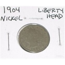 1904 LIBERTY HEAD NICKEL *RARE EARLY NICE NICKEL*!! COIN CAME OUT OF SAFE!!