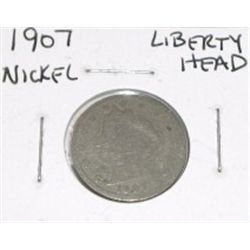 1907 LIBERTY HEAD NICKEL *RARE EARLY NICE NICKEL*!! COIN CAME OUT OF SAFE!!