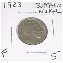 1923 BUFFALO NICKEL RED BOOK VALUE IS $5.00+ *RARE FINE GRADE*!! NICKEL CAME OUT OF SAFE!!