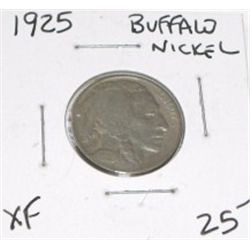 1925 BUFFALO NICKEL RED BOOK VALUE IS $25.00+ *RARE EXTRA FINE GRADE*!! NICKEL CAME OUT OF SAFE!!
