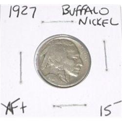 1927 BUFFALO NICKEL RED BOOK VALUE IS $15.00+ *RARE EXTRA FINE+ GRADE*!! NICKEL CAME OUT OF SAFE!!