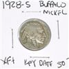 Image 1 : 1928-S BUFFALO NICKEL RED BOOK VALUE IS $50.00+ *RARE KEY DATE EXTRA FINE+ GRADE*!!