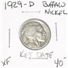 Image 1 : 1929-D BUFFALO NICKEL RED BOOK VALUE IS $40.00+ *RARE KEY DATE EXTRA FINE GRADE*!!