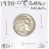Image 1 : 1938 D OVER S BUFFALO NICKEL RED BOOK VALUE IS $150.00+ *EXTREMELY RARE KEY DATE MS-64 HIGH GRADE*!!
